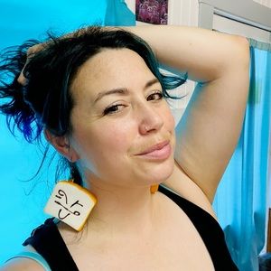 Handmade Kawaii style sweet bread dangle earrings